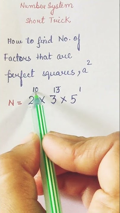 number-of-perfect-square-factors-number-system-short-trick-all