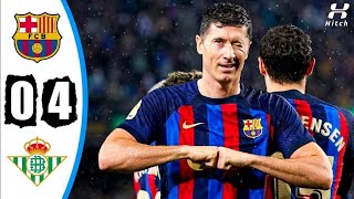 ملخص اهداف برشلونة ضد ريال بيتيس 4-0