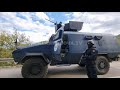 Kosovo Police Black Tigers Bastion APC Browning M2