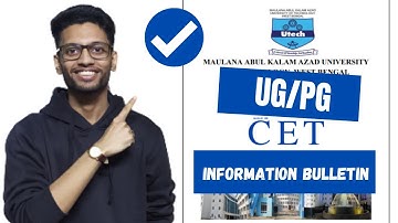 MAKAUT CET 2022 Official Information Bulletin