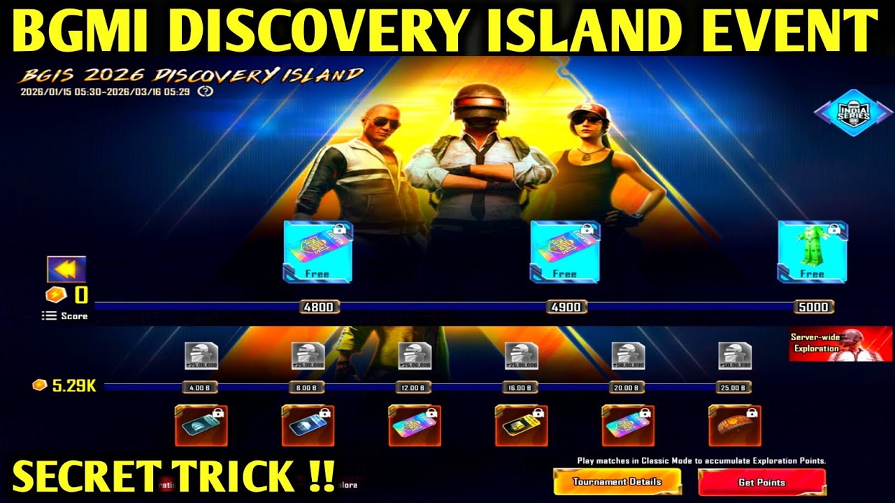 😍BGMI DISCOVERY ISLAND NEW EVENT BACK | GET FREE MYTHIC OUTFIT | HOW TO USE BGIS 2026 CRATE COUPONS