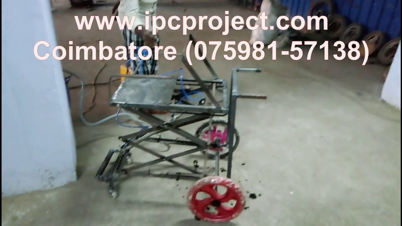 Pneumatic Scissor lifting wheelchair / pneumatic lifting wheel chair