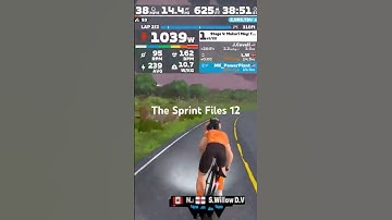 The Sprint Files 12 - My First Over the Line Win Cat D #1000+Watts #zwift #zwifter #zwiftracing