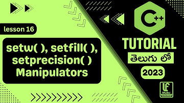 C++ Manipulators setw, setfill, setprecision Explained