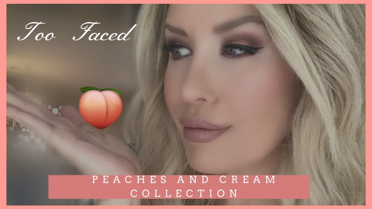 Too Faced PEACHES AND CREAM Collection Haul, Swatches and Foundation