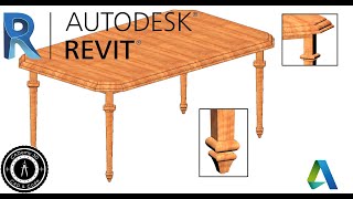 Revit - Create a Classic Wooden Table Parametrically Part 4/4: Compiling the Elements to Finish