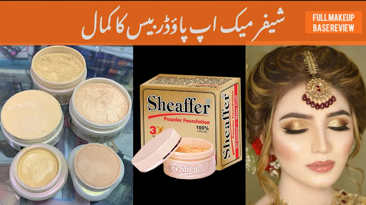Sheaffer Powder Foundation Review / Bridal Makeup Base Products | Powder Foundation @Mahrozmakeup 