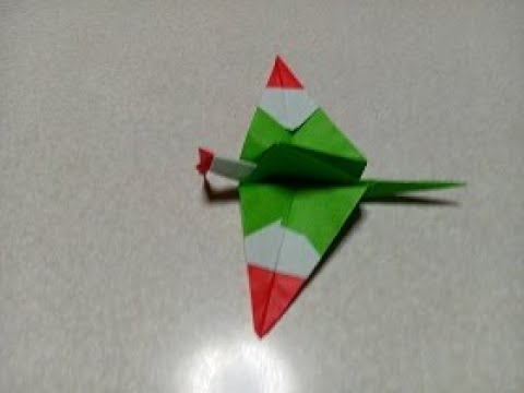 創作折り紙 三色鶴 - YouTube