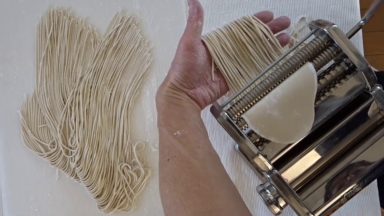パスタマシンで蕎麦打ち Youtube パスタマシンで蕎麦打ち Youtube