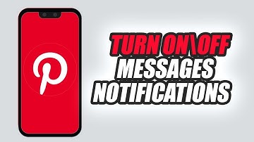 How To Turn On\Off Messages Notifications On Pinterest App