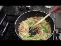 How to make vegetables chow mein with crispy noodles.