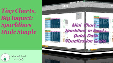 Mini Graphiques ~ Sparklines dans Excel
