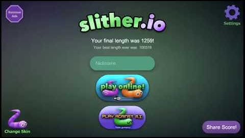 Chơi game rắn săn mồi slither.io được hạng top 1 √vui quá