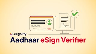 Leegality Aadhaar eSign Verifier I Animated Explainer screenshot 2