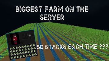 BIGGEST FARM ON PROJECT ARES/HYPIXEL MCPE