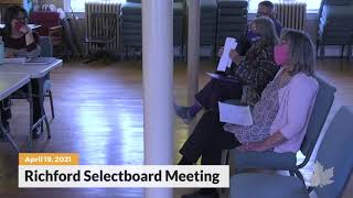 Richford Selectboard | 04/19/2021