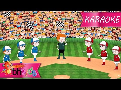 Take Me Out To The Ball Game | Nursery Rhymes TV [Karaoke 4K]