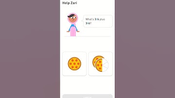 Help Zari with Fractions#Duolingo Math#learning #learnmath #shorts#ytshorts