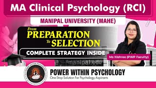 MA Clinical Psychology (RCI) Manipal University  | Complete Preparation Strategy & Selection Guide screenshot 3