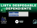 ¿Cómo crear listas LISTAS DESPLEGABLES DEPENDIENTES de otra lista en EXCEL?