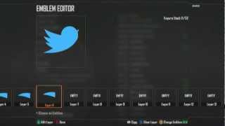 Black Ops 2: Twitter Bird Logo Emblem - BO2 Emblem Editor Tutorials [EPISODE 10]