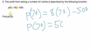 Evaluating functions practice problem