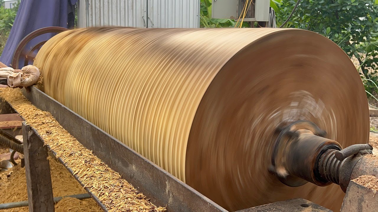 Extremely Dangerous Work On Large Wood Lathes // Giant Rosewood Work