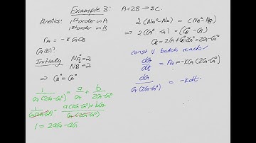 Examples for a Constant Volume  Batch Reactor