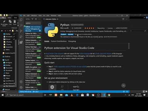 How to configure VS code Environment for Python - YouTube