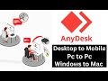 How to Download & Install Anydesk in Windows - Mac - Mobile | how to use anydesk