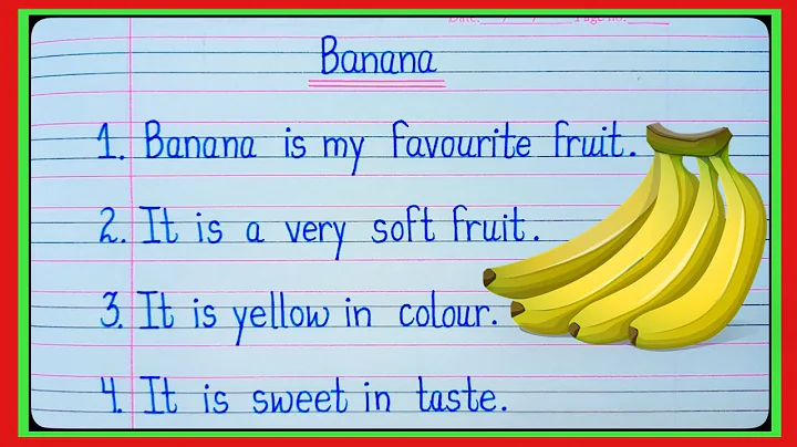 10 lines on Banana in english/10 lines essay on banana/essay on banana/essay on my favorite fruit l - DayDayNews