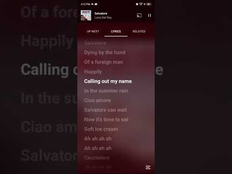 Salvatore Lana Del Rey Salvatore By Lanadelrey Lyrics
