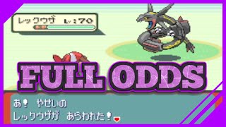 FULL ODDS Shiny Rayquaza in Pokemon Sapphire