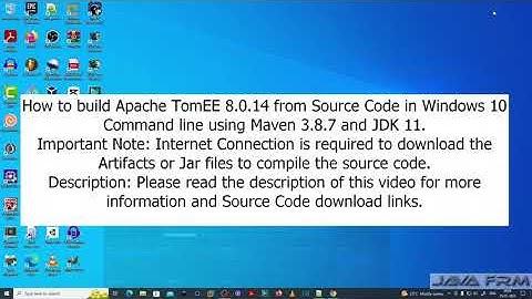 How to build Apache TomEE 8.0 from Source Code in Windows 10 Command line using Maven 3.8.7, JDK 11