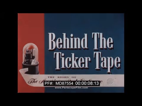 BEHIND THE TICKER TAPE 1950s AMERICAN STOCK EXCHANGE HISTORY FILM   "CURB MARKET" MD87554