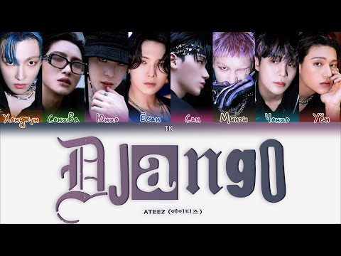 ATEEZ – DJANGO [ПЕРЕВОД НА РУССКИЙ/КИРИЛЛИЗАЦИЯ Color Coded Lyrics]