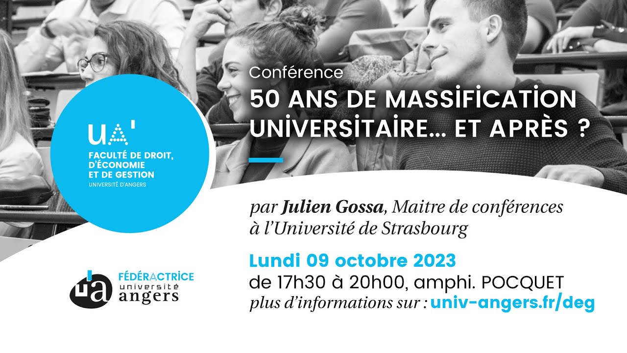 Massification 50 ans de massification universitaire... et après ? - YouTube