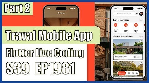 [Flutter] Flutter Live Coding EP1981 (Travel App Part 2)