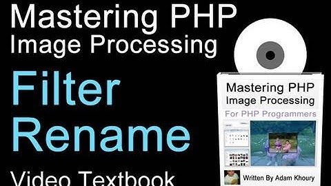 PHP Image Filter Name Rename Tutorial Upload jpg gif png On the Fly