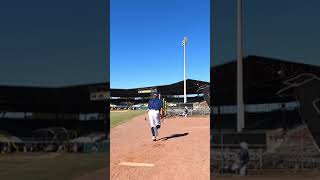 Strong Winds Cause Trampoline To Fall On Guy Practicing Baseball - 1486673