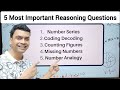 5 Most Important Logical Reasoning Questions | Reasoning Tricks | Maths Tricks | imran sir maths