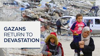 Palestinians dismayed after returning to find homes in ruins
