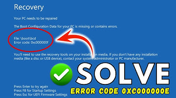 SOLVE Your PC Needs to Be Repaired Error Code 0xc000000e (Windows 10/11)