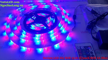 Review LED dây RGB 3528 chạy đuổi và mạch điều khiển RGB 6A Mini