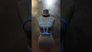 Simple shibari rope rose collar and harness #fashionable #fashion #fishinglures #rope #wearableart