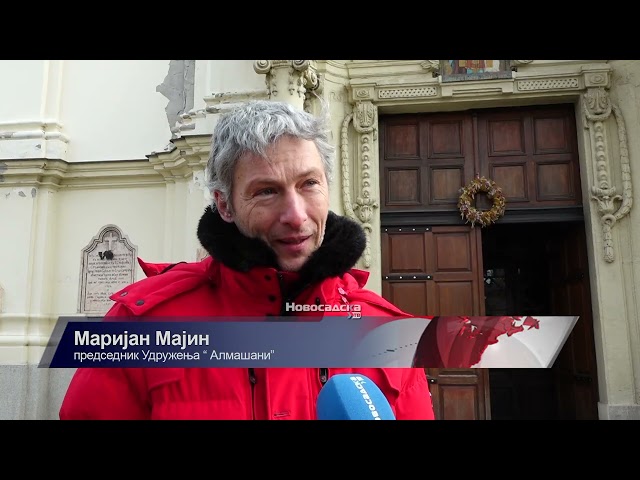 SLAVA ALMAŠKOG HRAMA U NOVOM SADU U prisustvu velikog broja vernika održana Liturgija