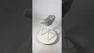 Стул барный BARNY-R 900, b20 SILVER LUX\белый