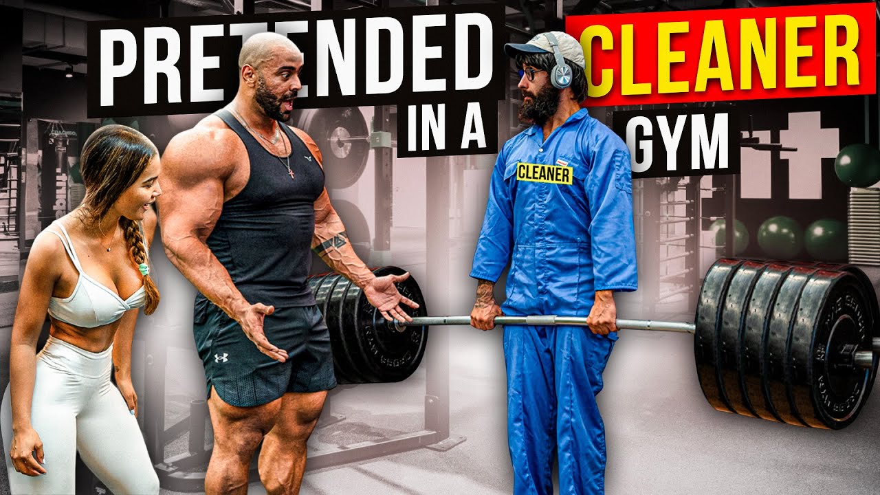 Professional Powerlifter disguised prank #anatoly #prank #gym #cleaner