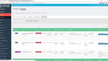 Awesome Support: Ticket List Overview