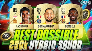 FIFA 22 | MOST OVERPOWERED BEST POSSIBLE 250K HYBRID EVER! | 100K META TEAM | FUT 22 SQUAD BUILDER